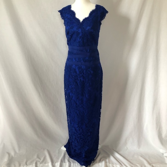 tadashi shoji royal blue dress